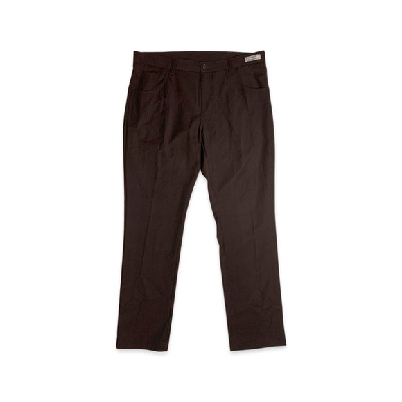Zomelo Mens Suit Pants Slim Fit Brown Size 36 - Picture 1 of 10